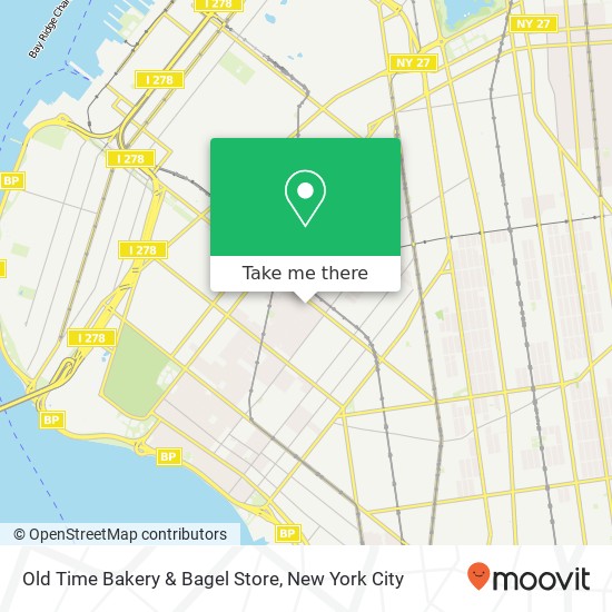Mapa de Old Time Bakery & Bagel Store