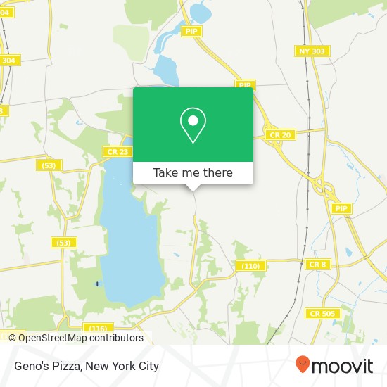 Geno's Pizza map