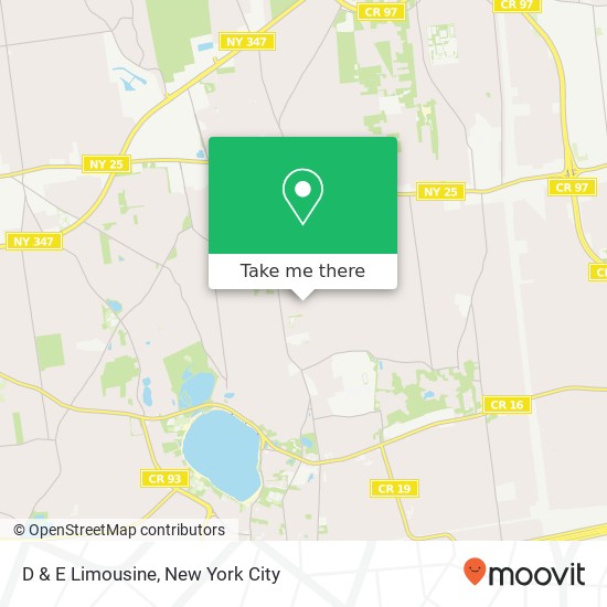 D & E Limousine map