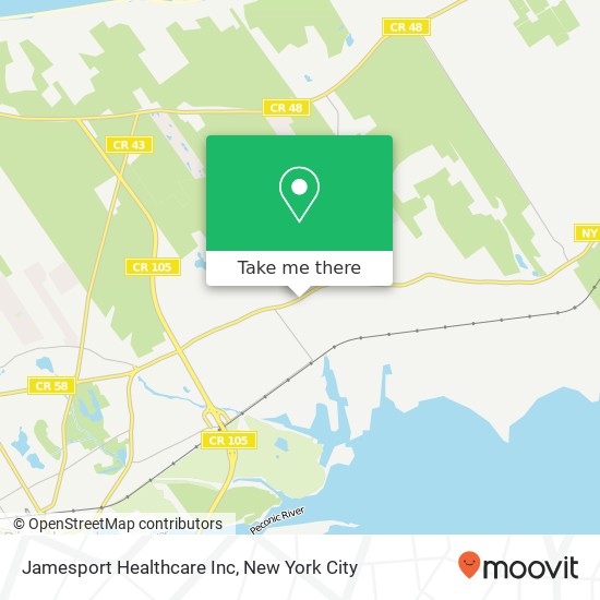 Jamesport Healthcare Inc map