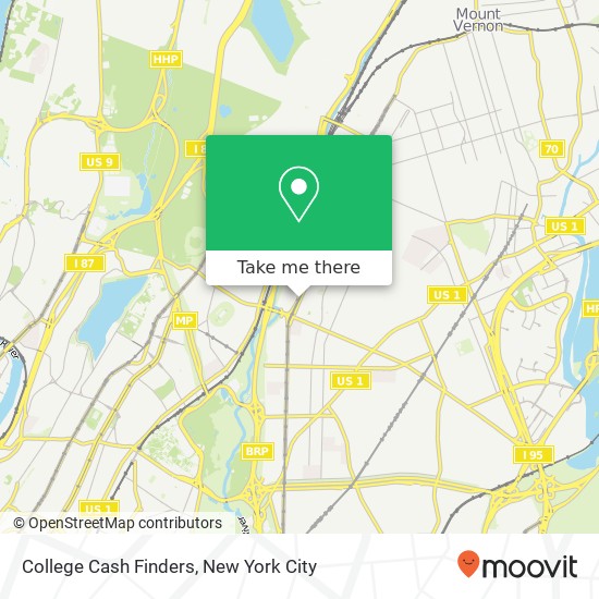 College Cash Finders map