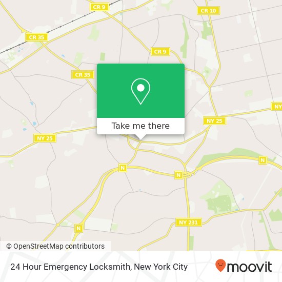 Mapa de 24 Hour Emergency Locksmith