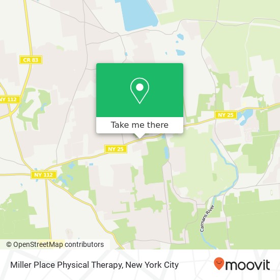 Miller Place Physical Therapy map