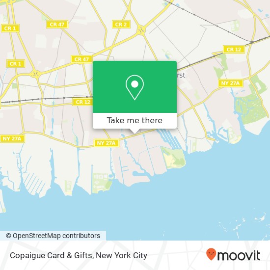 Copaigue Card & Gifts map