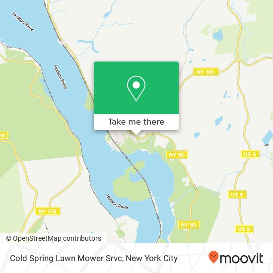 Cold Spring Lawn Mower Srvc map