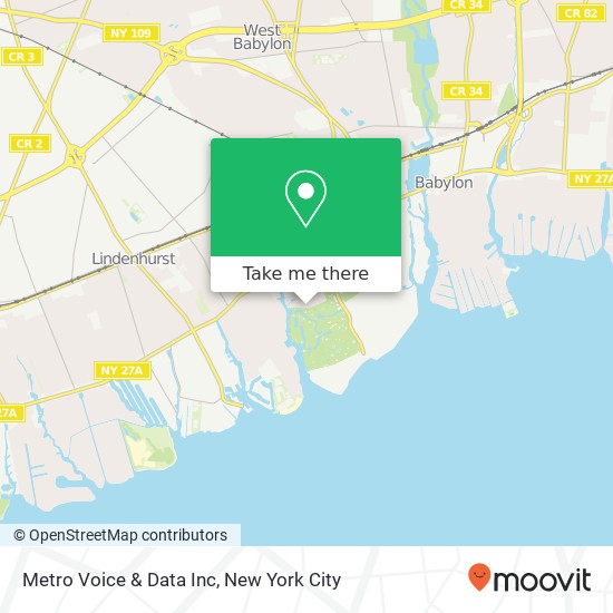 Mapa de Metro Voice & Data Inc
