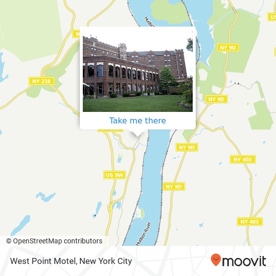 West Point Motel map