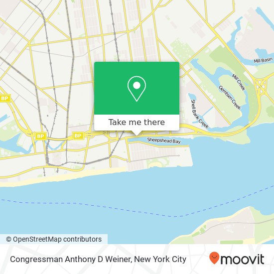 Mapa de Congressman Anthony D Weiner