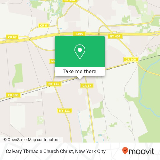 Calvary Tbrnacle Church Christ map