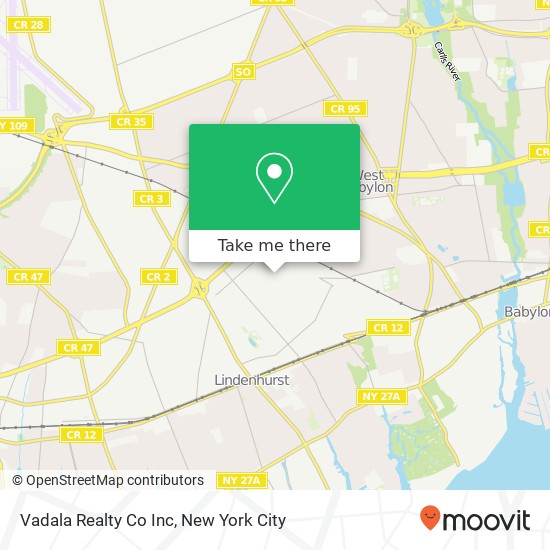 Vadala Realty Co Inc map