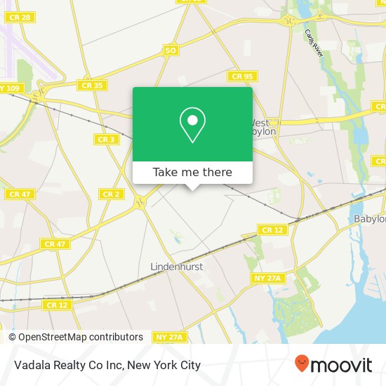 Mapa de Vadala Realty Co Inc