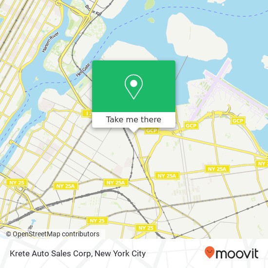 Krete Auto Sales Corp map