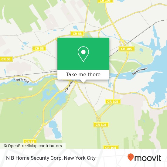 N B Home Security Corp map