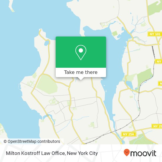 Milton Kostroff Law Office map