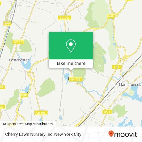 Mapa de Cherry Lawn Nursery Inc