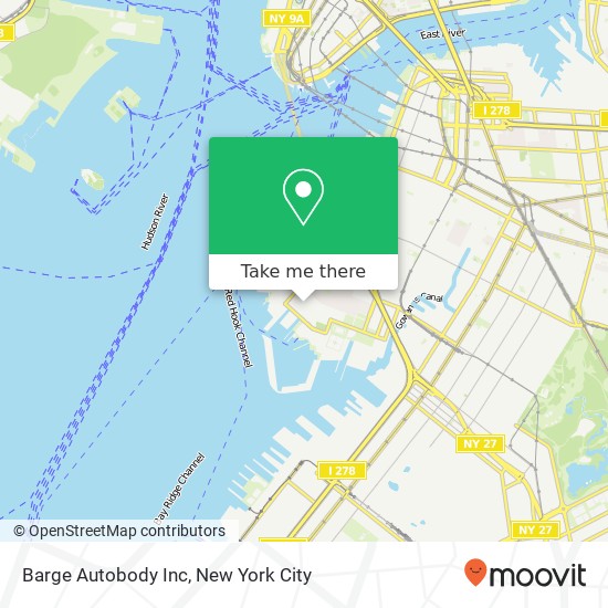 Mapa de Barge Autobody Inc