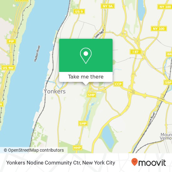 Yonkers Nodine Community Ctr map