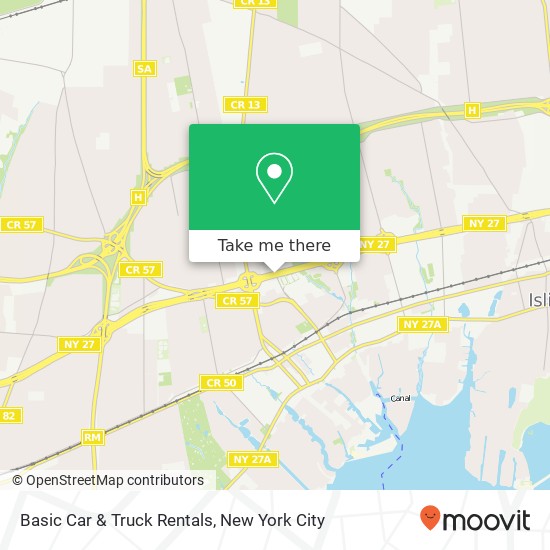 Basic Car & Truck Rentals map