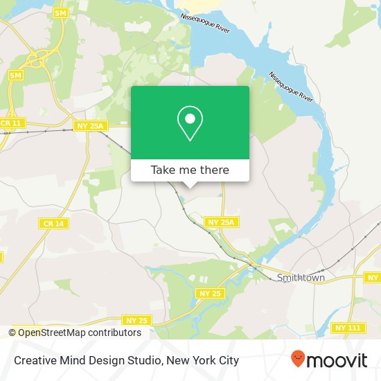 Mapa de Creative Mind Design Studio