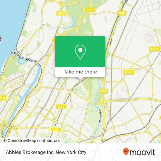 Abbies Brokerage Inc map