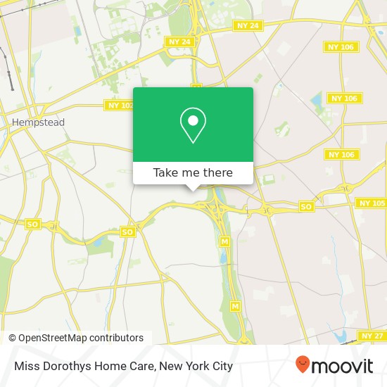 Miss Dorothys Home Care map