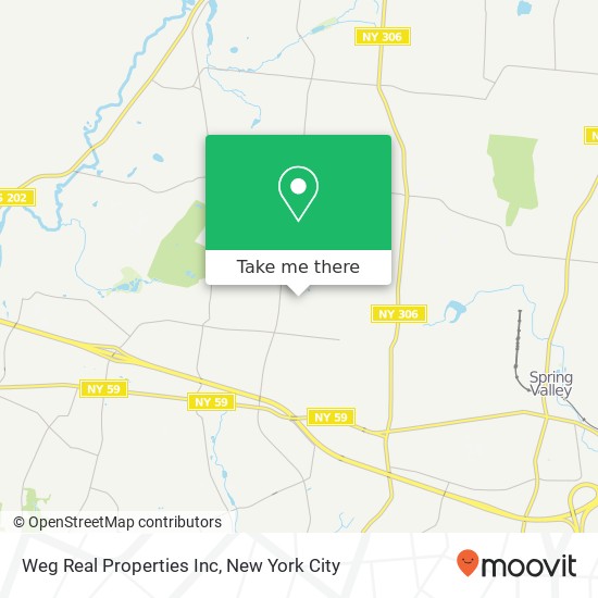 Weg Real Properties Inc map
