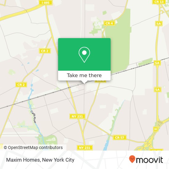 Maxim Homes map