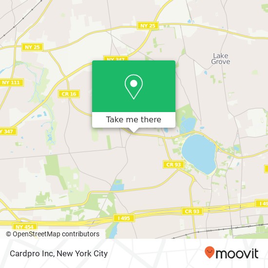 Cardpro Inc map