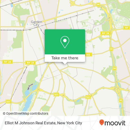 Elliot M Johnson Real Estate map
