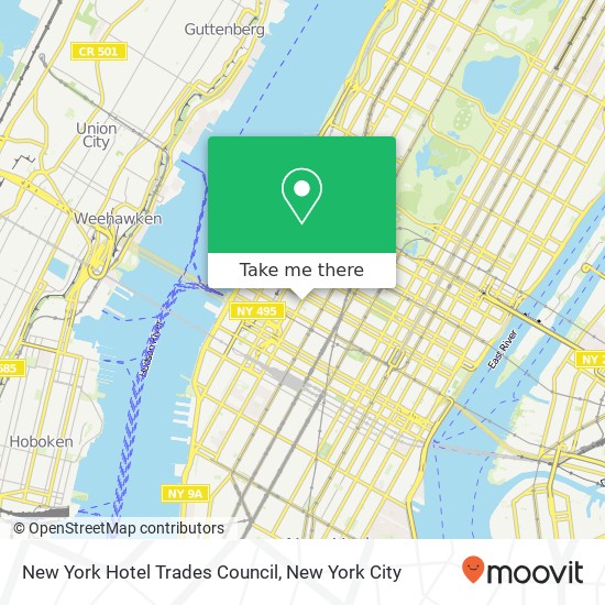 New York Hotel Trades Council map