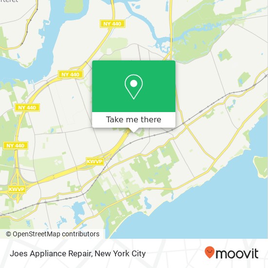 Joes Appliance Repair map
