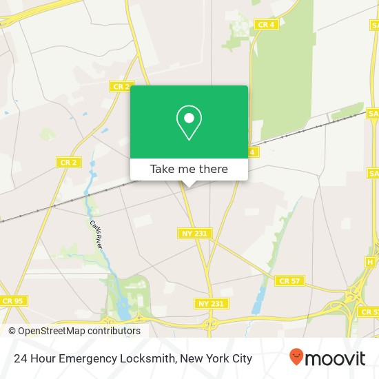 Mapa de 24 Hour Emergency Locksmith