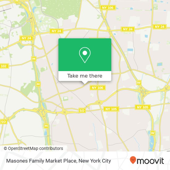 Masones Family Market Place map