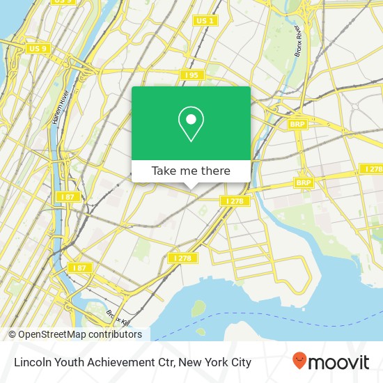 Mapa de Lincoln Youth Achievement Ctr