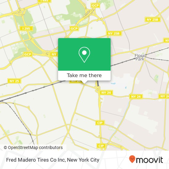 Fred Madero Tires Co Inc map