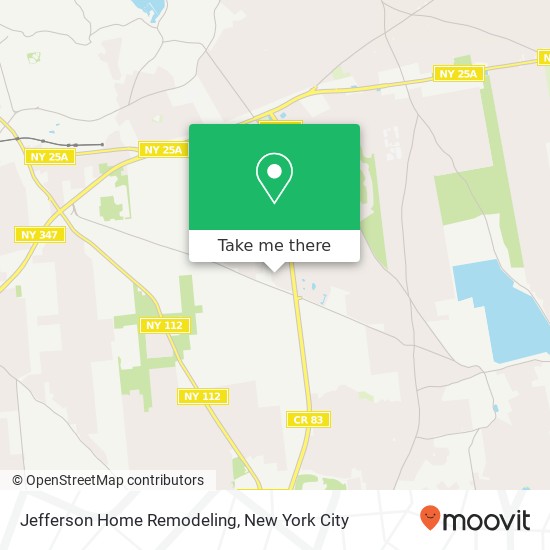 Jefferson Home Remodeling map