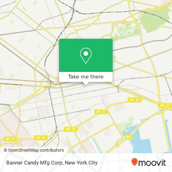 Banner Candy Mfg Corp map