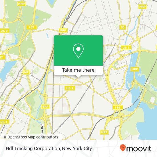 Hdl Trucking Corporation map