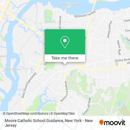 Moore Catholic School Guidance map