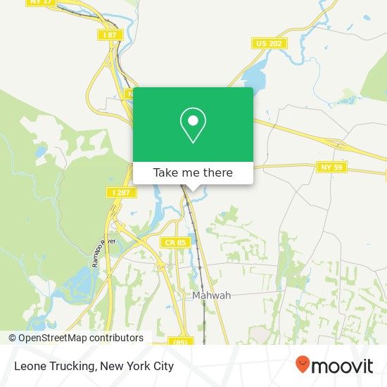 Leone Trucking map