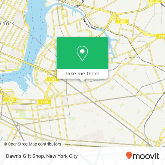 Dawn's Gift Shop map