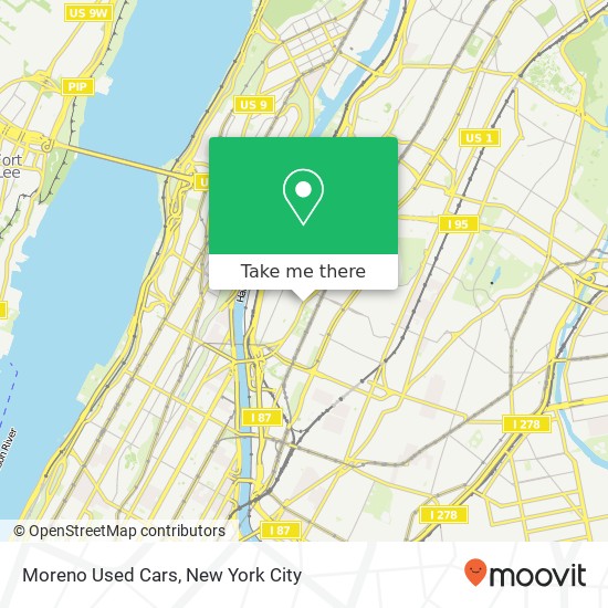 Moreno Used Cars map