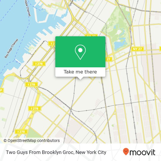Mapa de Two Guys From Brooklyn Groc