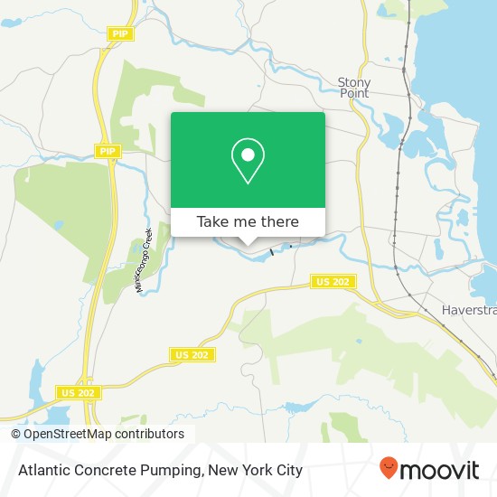 Atlantic Concrete Pumping map