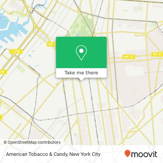 American Tobacco & Candy map