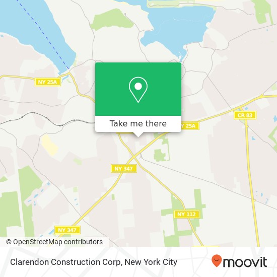 Clarendon Construction Corp map