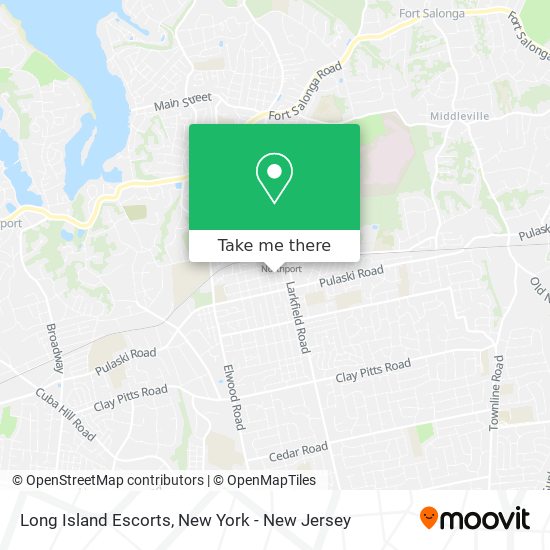 Mapa de Long Island Escorts