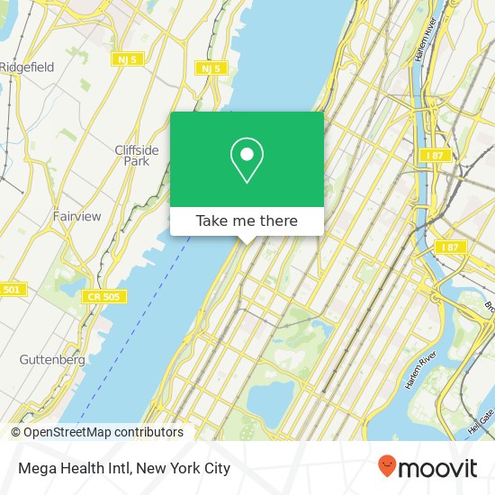 Mega Health Intl map