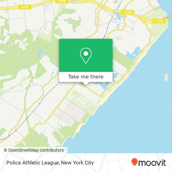 Police Athletic League map