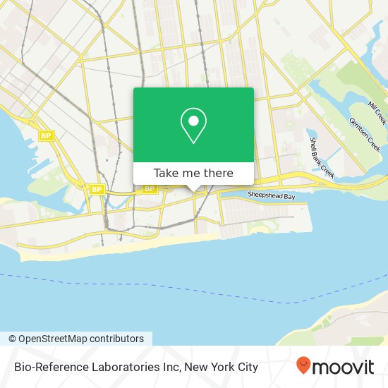 Mapa de Bio-Reference Laboratories Inc